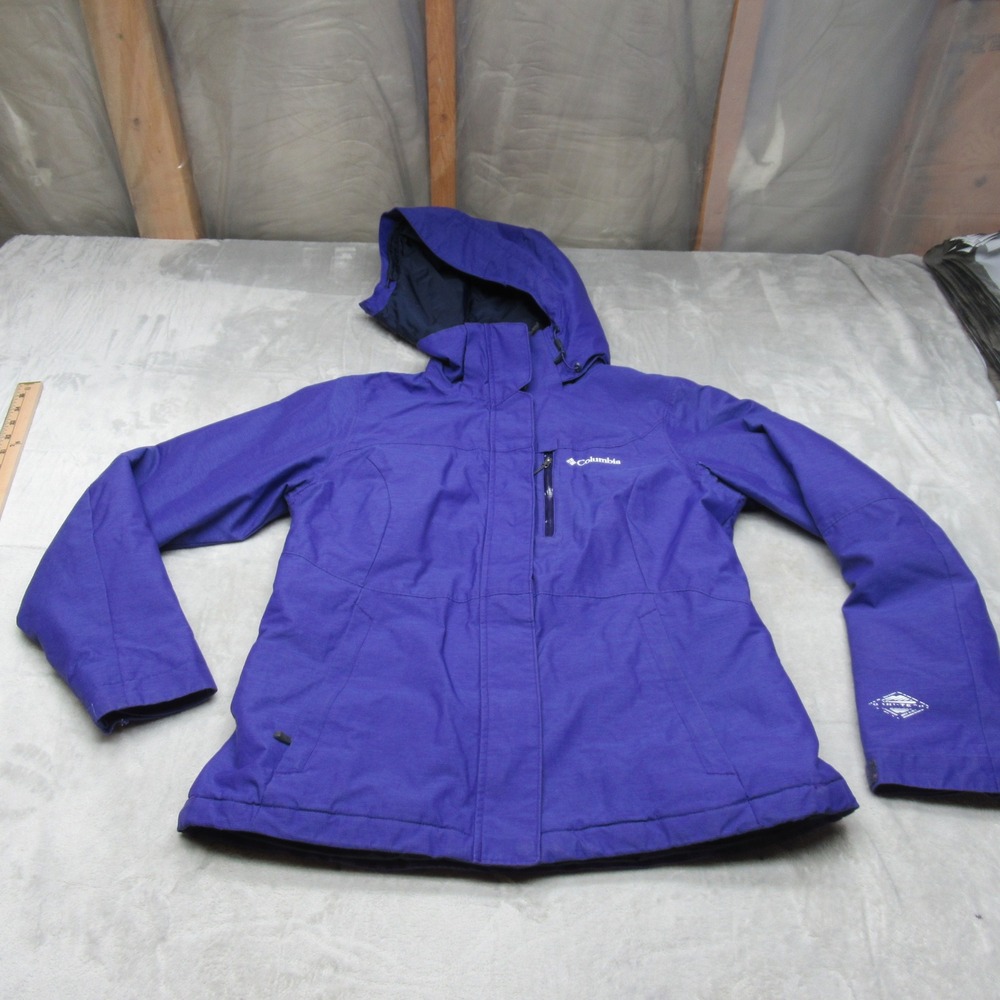 Columbia Jacket Womens Medium Blue Omni-Heat Snow Winter Insulated‎ Waterproof
